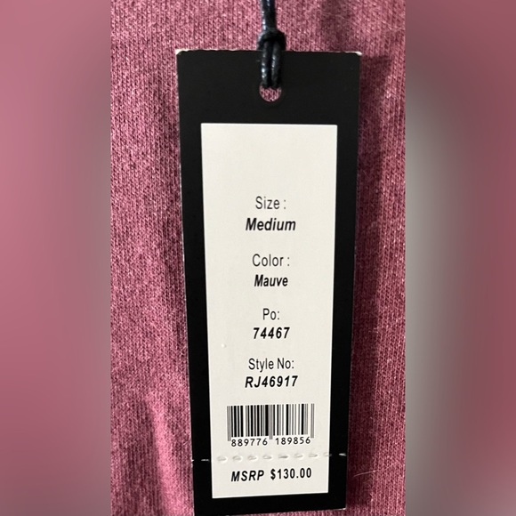 NWT Romeo + Juliet Couture Mauve Distressed Blouse size Medium - Picture 6 of 9